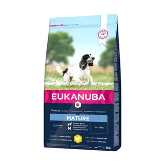 Eukanuba Hondenvoer Mature & Senior Medium - Chicken 3kg