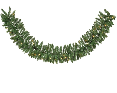 Everlands Everest Kerstguirlande 2,7m met 80 LED lampjes - afbeelding 1