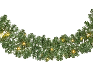 Everlands Imperial Guirlande met verlichting - 270x25cm