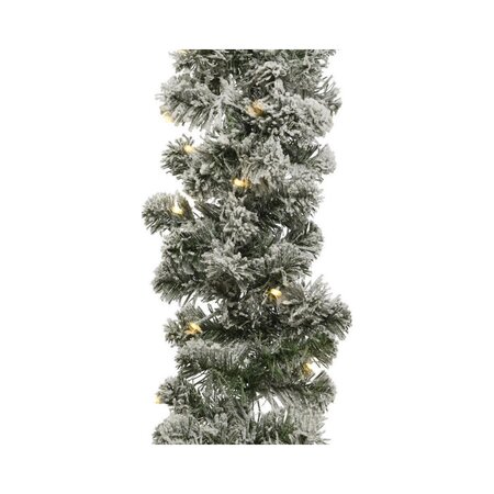 Everlands Imperial Guirlande Snowy met verlichting - 270x25cm