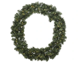 Everlands Imperial Kerstkrans met verlichting Ø60cm