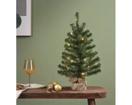 Everlands Imperial Mini Boom H60cm - met verlichting op batterijen - afbeelding 2
