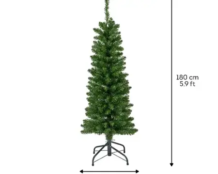 Everlands Kunstkerstboom Pencil Pine - H180 x D50 cm - afbeelding 6
