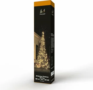 Fairybell Kerstboom voor buiten - Allsurface H300cm 320led Warmwit met Twinkle - afbeelding 5