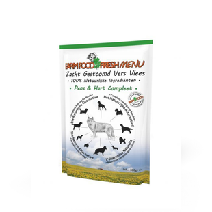 Farm Food Fresh Menu Pens & Hart Compleet - zacht gestoomd hondenvoer 300g