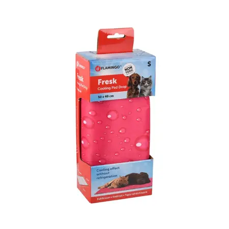 Flamingo koelmat hond fuchsia 50x40 cm – klein & koel