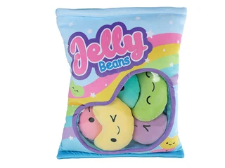Fluffy Menu Pluche Jelly Beans – 32 cm – Inclusief 6 Pluche Snoepjes