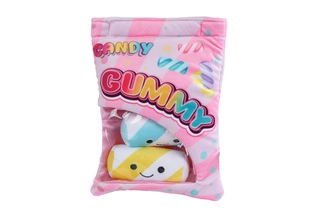 Fluffy Menu Snack Zakjes Pluche Gummy - 21cm