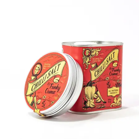 Funky Ouma Travel Tin - Chilli Salt 90g - afbeelding 2