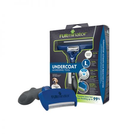 Furminator DeShedding Tool - Voor grote kortharige honden - Blauw