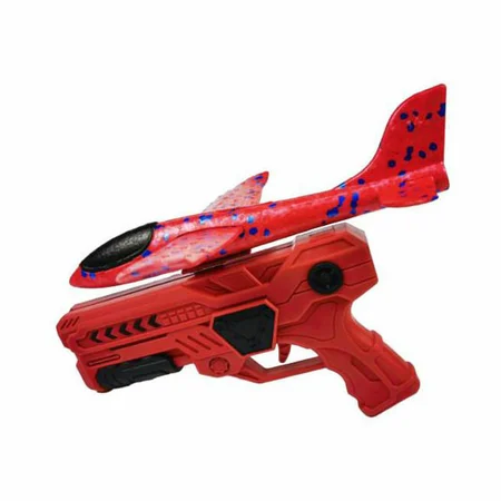 Foamvliegtuig met Lanceerpistool - rood