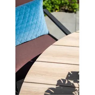 Garden Impressions Edison Tafel Ø122cm Grijs - Light Teak - afbeelding 5