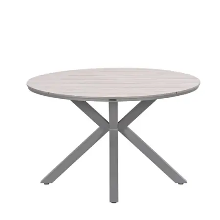 Edison Tafel Ø122cm Taupe - Light Teak