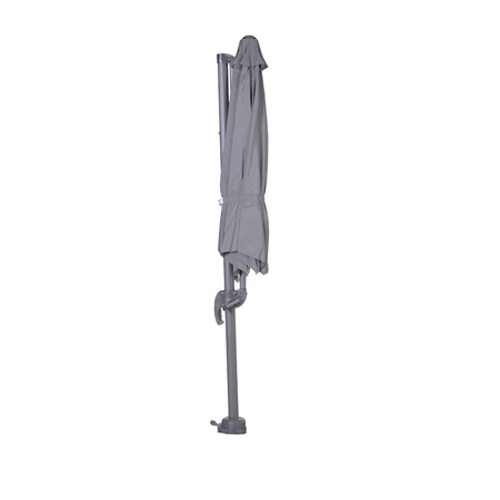 Garden Impressions Hawaii Zweefparasol Rond Dark Grey Ø300cm - afbeelding 4