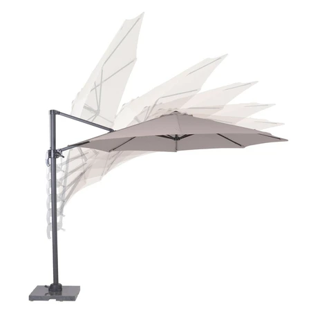 Garden Impressions Hawaii Zweefparasol Rond Sand Ø300cm - afbeelding 4