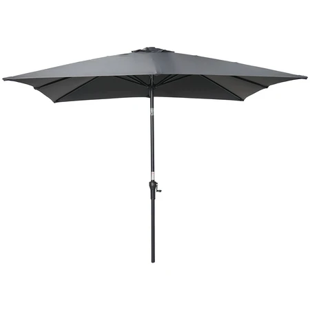 Garden Impressions Lotus Parasol Dark Grey 250x250cm - afbeelding 1