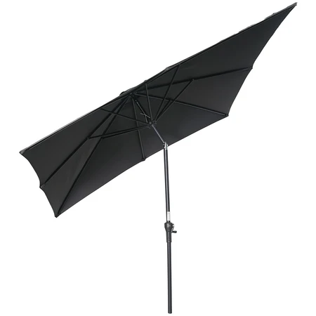Garden Impressions Lotus Parasol Dark Grey 250x250cm - afbeelding 3