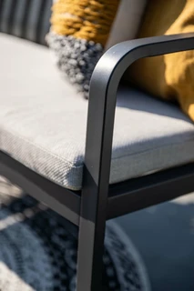 Garden Impressions Pisa Parkbank - Aluminium - Carbon Black - afbeelding 6