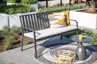 Garden Impressions Pisa Parkbank - Aluminium - Carbon Black - afbeelding 5