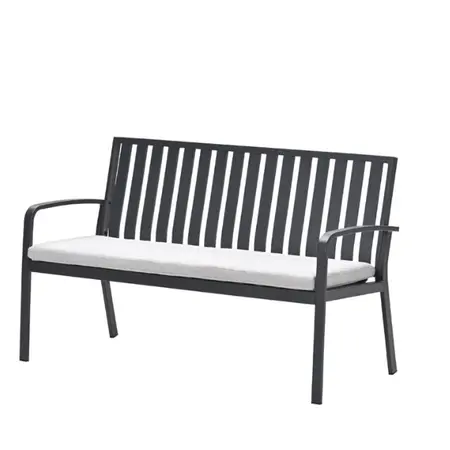 Garden Impressions Pisa Parkbank - Aluminium - Carbon Black