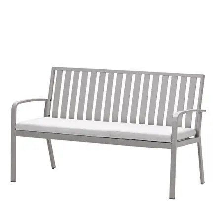 Pisa parkbank - aluminium - taupe - valley sand