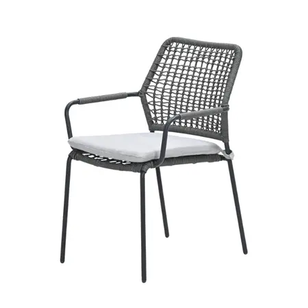 Swifty dining stoel - carbon black - grijs - valley sand