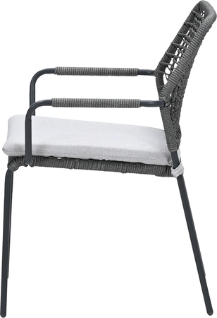 Garden Impressions Swifty Dining Stoel Carbon Black/Grijs - afbeelding 3