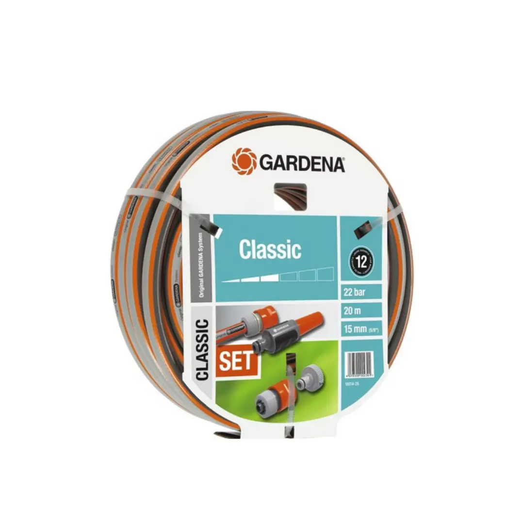 waterbestendig Verraad stil Gardena Tuinslang Classic Set 5/8 20m + aansluitingen