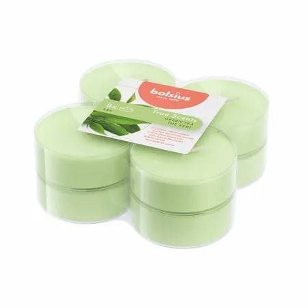 Geurtheelicht Maxi 8u 8st True Scents - Green Tea