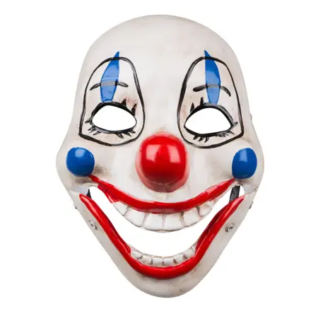 Gezichtsmasker Scary clown met beweegbare kaak - afbeelding 1