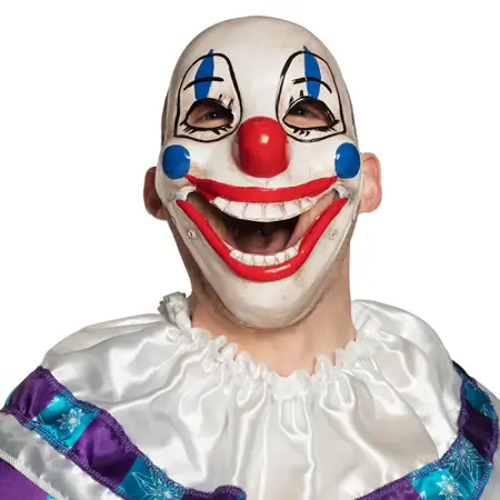 Gezichtsmasker Scary clown met beweegbare kaak - afbeelding 2
