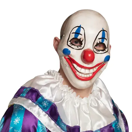 Gezichtsmasker Scary clown met beweegbare kaak - afbeelding 3