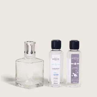 Giftset Lampe Berger Essentielle Carrée + 2x250ml navulling - afbeelding 3