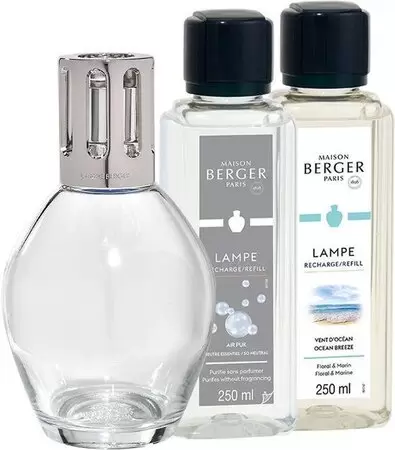 Giftset Lampe Berger Essentielle Ovale + 2x250ml navulling - afbeelding 2