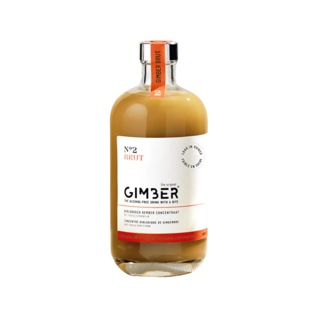 Gimber Brut No. 2 - biologische gemberdrank - alcoholvrij - 200 ml - K'OOK!