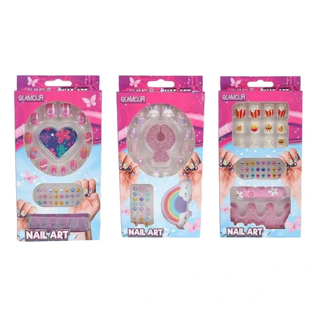 Glamour Kunstnageltjes Diamanten - afbeelding 1