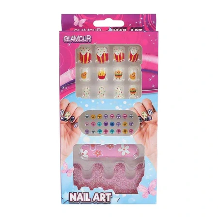 Glamour Kunstnageltjes Diamanten - afbeelding 2