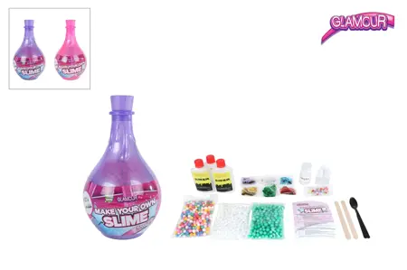 Glamour Maak Je Eigen Slijm (roze of lila) - afbeelding 1