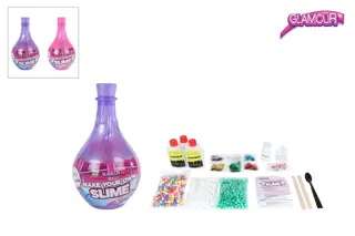 Glamour Maak Je Eigen Slijm (roze of lila) - afbeelding 1