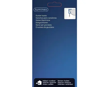 Goothaakjes Kerstverlichting  Plastic L1b5h2cm Wit 24st - afbeelding 2