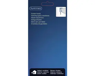 Goothaakjes Kerstverlichting  Plastic L1b5h2cm Wit 24st - afbeelding 2