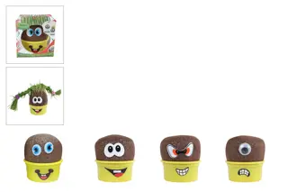 Grasvriendjes Monsters 7x7cm (assorti) - afbeelding 1