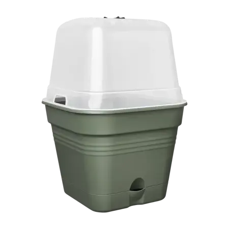 Green Basics Kweekpot Vierkant Allin1 20cm Bladgroen - afbeelding 1