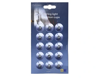 Haken plastic met Zuignap voor kerstverlichting