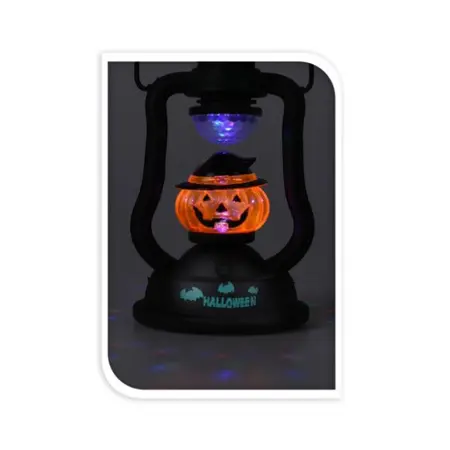 Halloween Lantaarn 20cm Met Licht (3 varianten) - afbeelding 3
