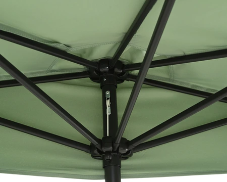 Halve Parasol Groen (270x135x235) - afbeelding 4