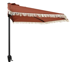 Halve Parasol Rood (270x135x235) - afbeelding 1