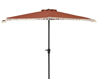 Halve Parasol Rood (270x135x235) - afbeelding 4