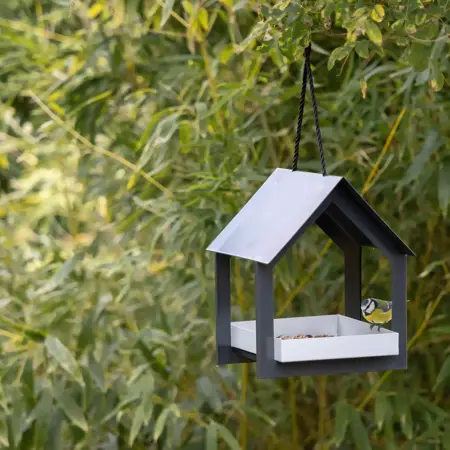 Hangende Voedertafel Antraciet en Wit - afbeelding 3