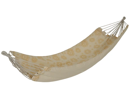 Hangmat polyester katoen outdoor Beige - afbeelding 1